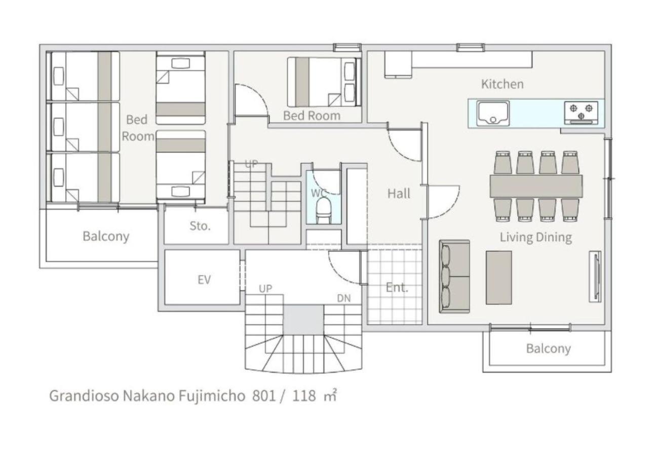 Apartamento グランディオーソ中野 *